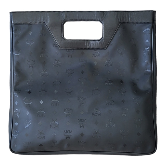 Vintage MCM Logo Monogram Shopper Tote Bag - Picture 3 of 11